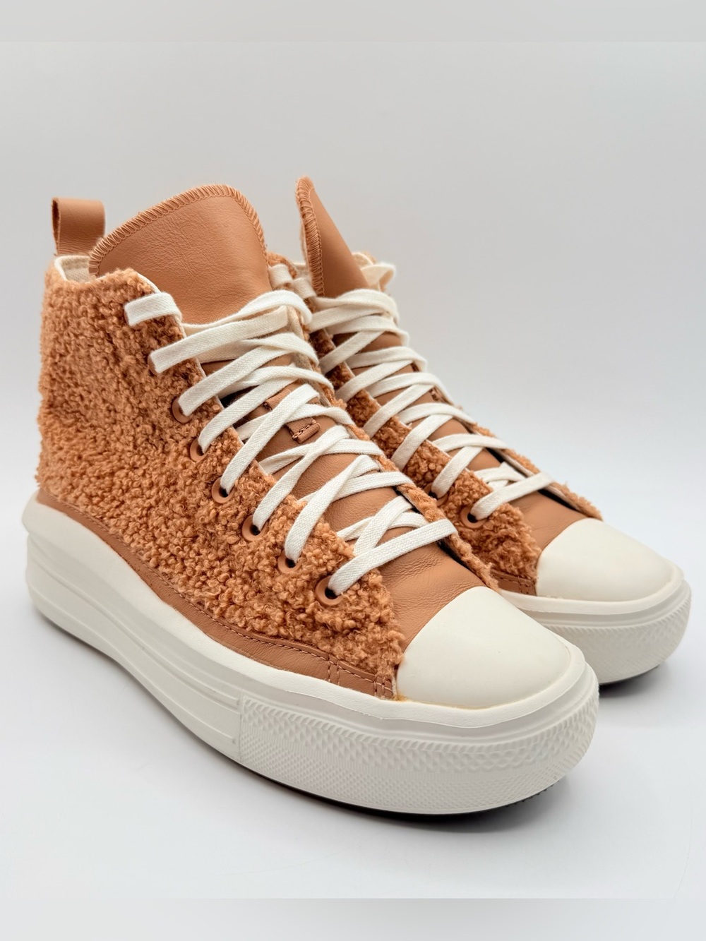 Converse Chuck Taylor All Star Move Platform High Sherpa Tan Women’s 8.5 A04259C - Picture 4 of 10